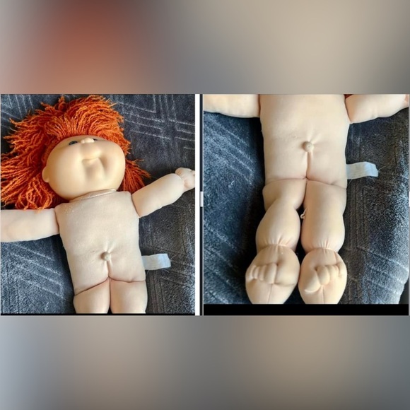 Cabbage Patch vintage Hasbro 15” red/blue doll in CPK clothes - children - Picture 11 of 17
